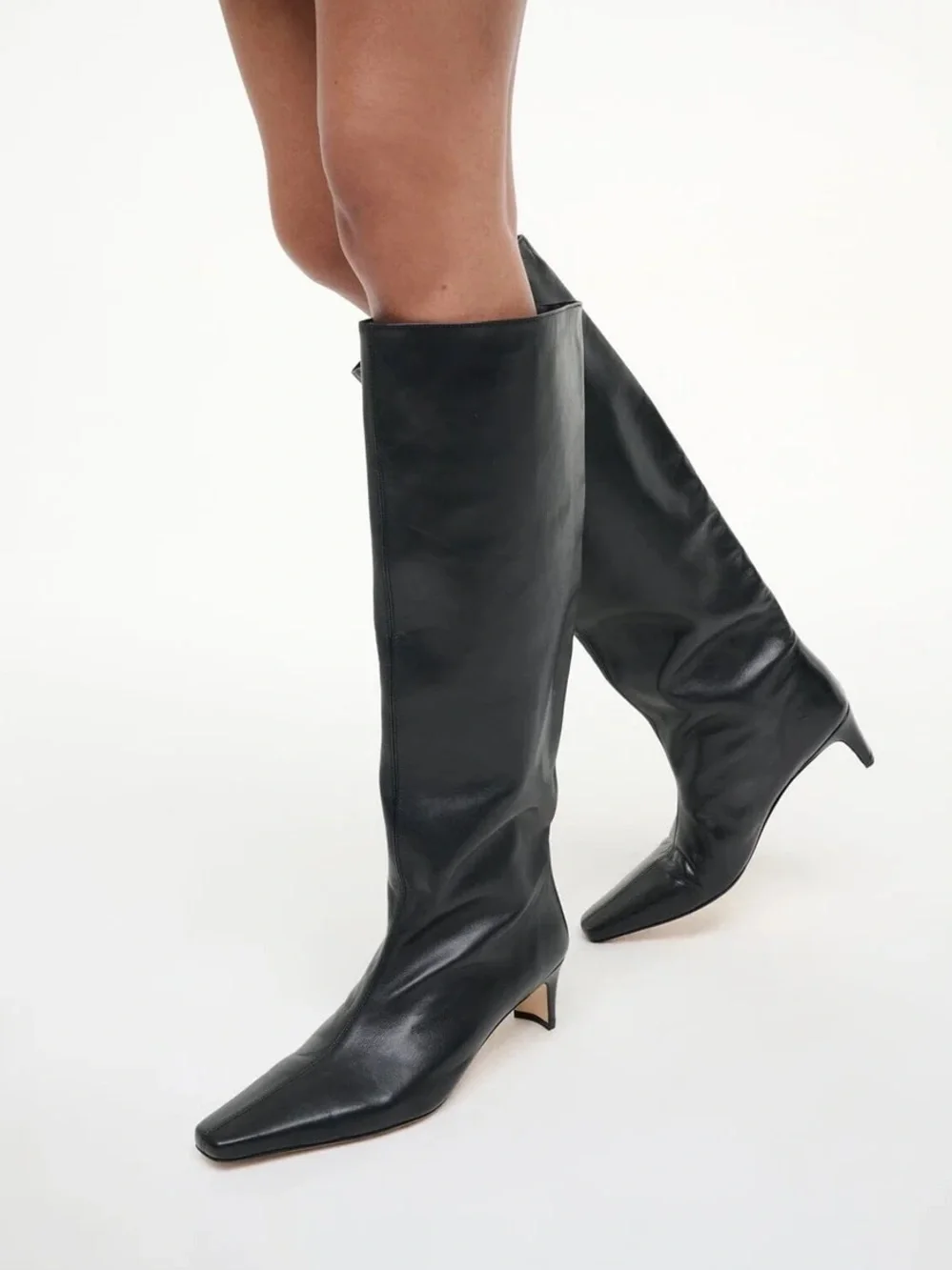 Staud Wally Boot | Women’s Black Knee-High Leather Boots